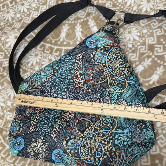 Artistic Patterned Backpack with Black Straps main image 12